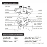 Ipega Håndkontrol til Nintendo Switch Hvid Blå