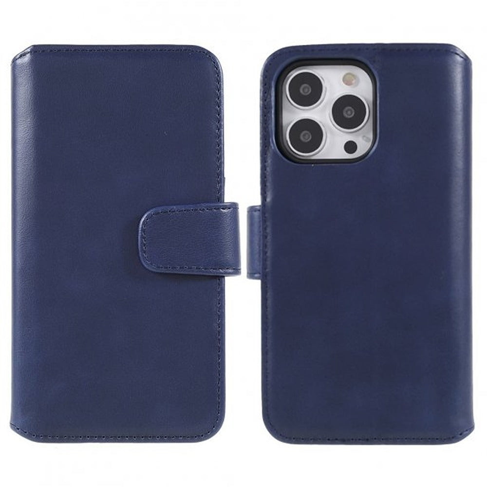 Nordic Covers iPhone 14 Pro Etui Essential Læder Heron Blue
