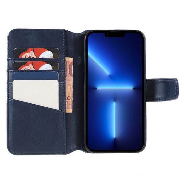 Nordic Covers iPhone 14 Pro Etui Essential Læder Heron Blue