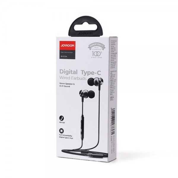 Joyroom Hovedtelefoner JR-EC04 USB-C Sølv