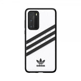 Adidas Huawei P40 Cover OR 3 Stripes Snap Case Hvid Sort