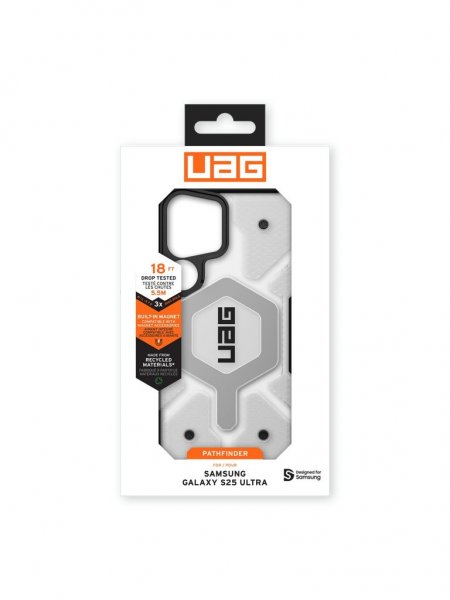 Urban Armor Gear (UAG) Samsung Galaxy S25 Ultra Cover Pathfinder Clear MagSafe Ice/Silver
