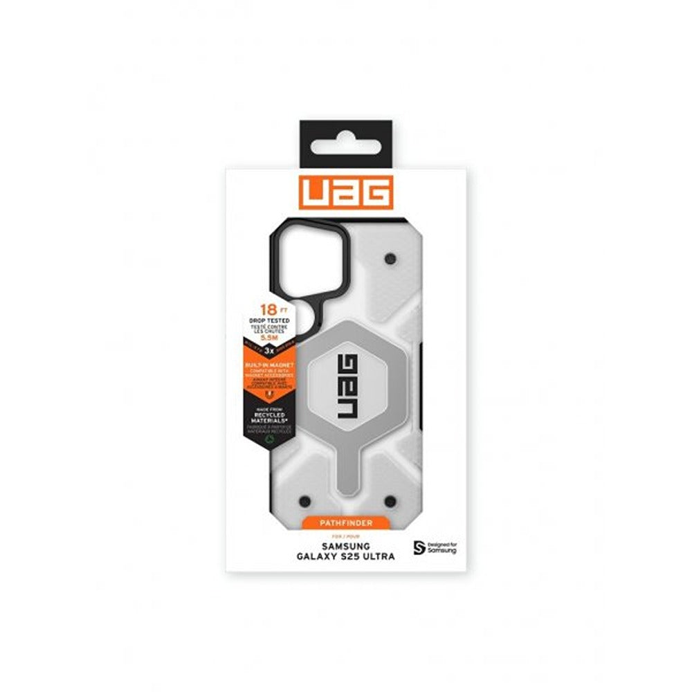 Urban Armor Gear (UAG) Samsung Galaxy S25 Ultra Cover Pathfinder Clear MagSafe Ice/Silver