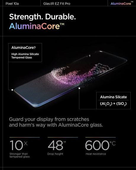 Spigen Google Pixel 10a Skærmbeskytter GLAS.tR EZ Fit Pro 2-pak