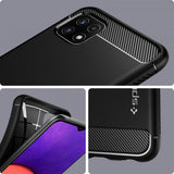 Spigen Samsung Galaxy A22 5G Cover Rugged Armor Mat Sort