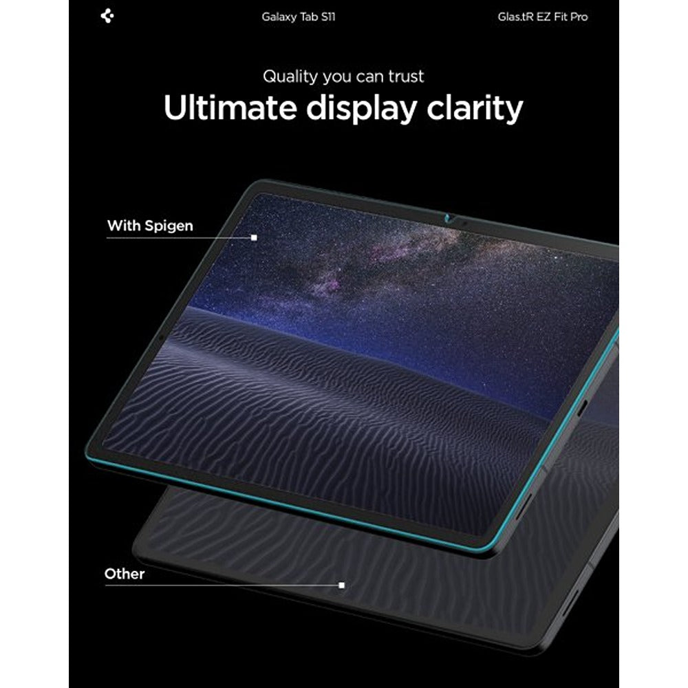 Spigen Samsung Galaxy Tab S11 Skærmbeskytter GLAS.tR EZ Fit Pro