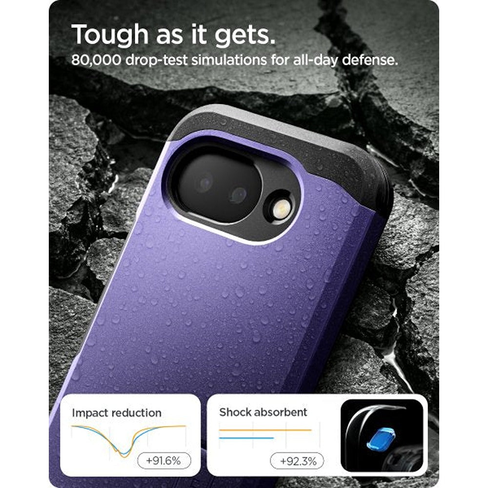 Spigen Google Pixel 10a Cover Tough Armor MagFit Ash Violet