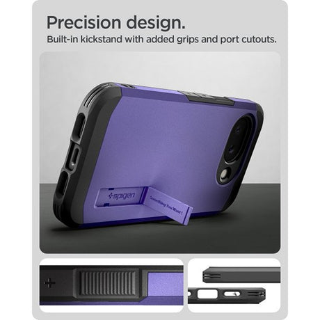 Spigen Google Pixel 10a Cover Tough Armor MagFit Ash Violet