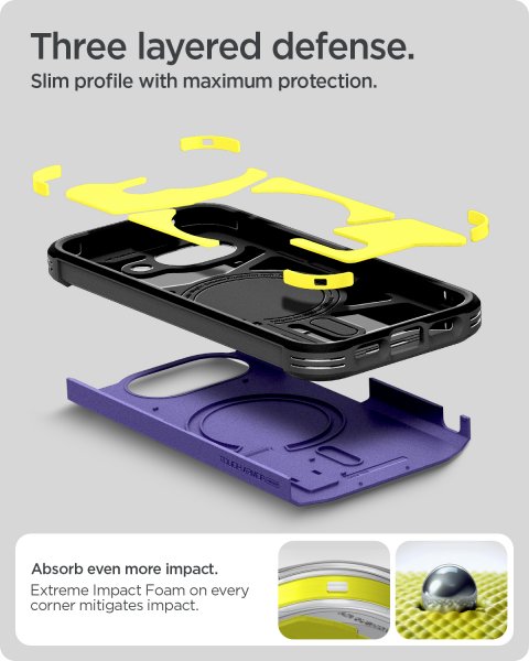 Spigen Google Pixel 10a Cover Tough Armor MagFit Ash Violet