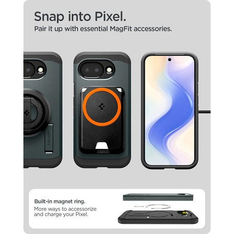 Spigen Google Pixel 10a Cover Tough Armor MagFit Abyss Green