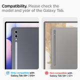 Spigen Samsung Galaxy Tab S9 Plus/Galaxy Tab S10 Plus Skærmbeskyttelse GLAS.tR EZ Fit