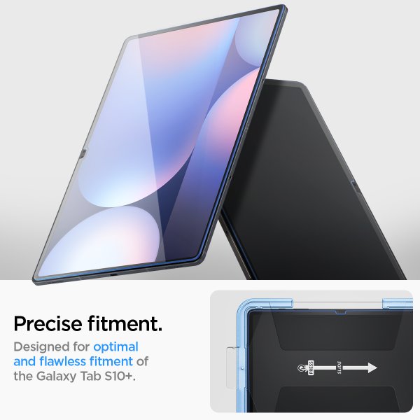 Spigen Samsung Galaxy Tab S9 Plus/Galaxy Tab S10 Plus Skærmbeskyttelse GLAS.tR EZ Fit