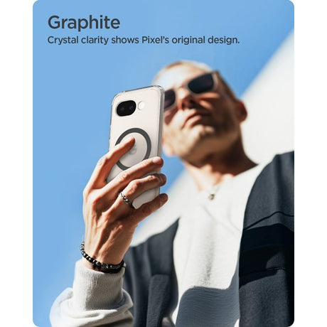 Spigen Google Pixel 10a Cover Ultra Hybrid MagFit Clear Graphite