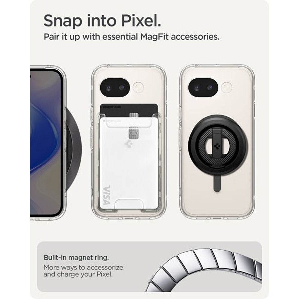 Spigen Google Pixel 10a Cover Ultra Hybrid MagFit Clear Graphite
