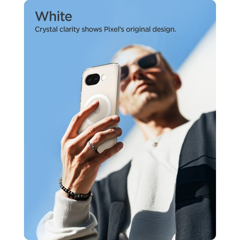 Spigen Google Pixel 10a Cover Ultra Hybrid MagFit Clear White
