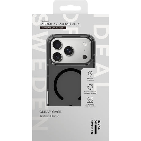 Ideal of Sweden iPhone 17 Pro/iPhone 18 Pro Cover Clear Case MagSafe Tinted Black