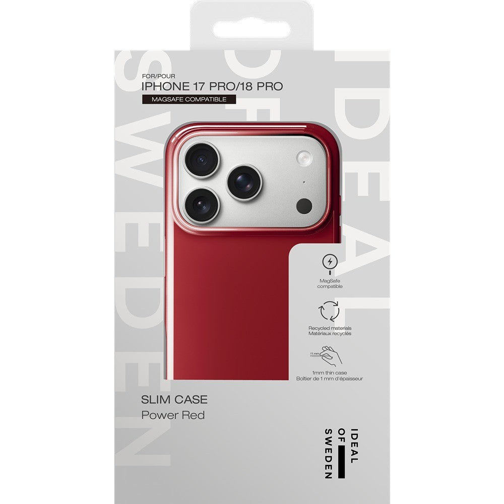 Ideal of Sweden iPhone 17 Pro/iPhone 18 Pro Cover Slim MagSafe Power Red