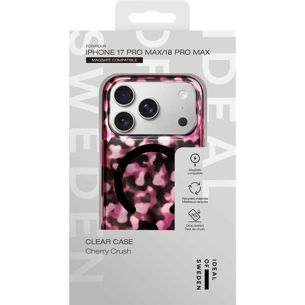 Ideal of Sweden iPhone 17 Pro Max/iPhone 18 Pro Max Cover Clear Case MagSafe Cherry Crush