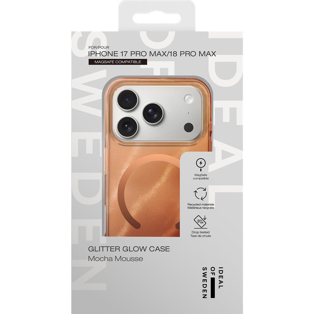 Ideal of Sweden iPhone 17 Pro Max/iPhone 18 Pro Max Cover Clear Case MagSafe Mocha Mousse