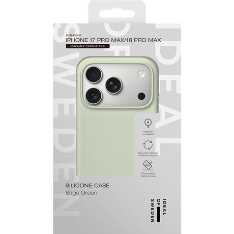 Ideal of Sweden iPhone 17 Pro Max/iPhone 18 Pro Max Cover Silicone Case MagSafe Salviegrøn