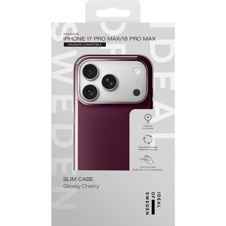Ideal of Sweden iPhone 17 Pro Max/iPhone 18 Pro Max Cover Slim MagSafe Glossy Cherry