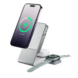 ALOGIC Matrix 3-i-1 Magnetisk Opladningsdock med Apple Watch Oplader Hvid