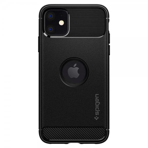 Spigen iPhone 11 Cover Rugged Armor Mat Sort