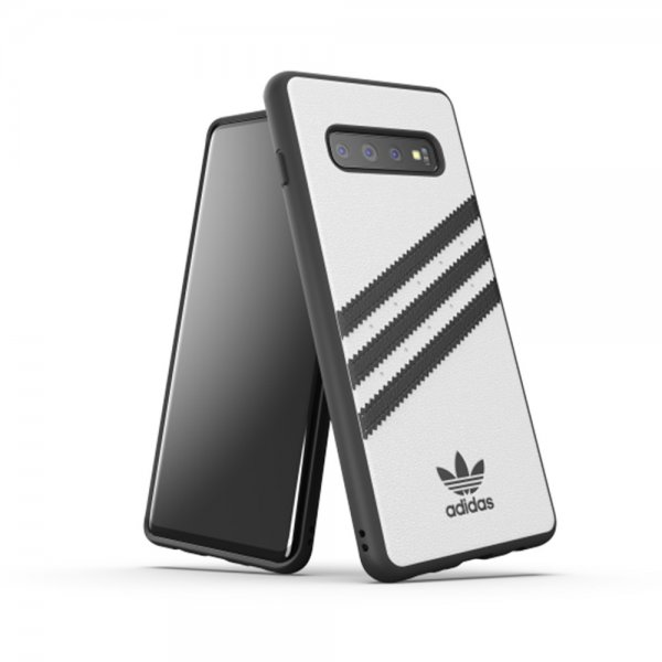 Adidas Samsung Galaxy S10 Plus Cover OR Moulded Case PU SS19 Hvid Sort
