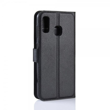 Samsung Galaxy A20E Etui Litchi Sort