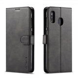 Lc.Imeeke Samsung Galaxy A20E Pung Etui Kortlomme Standfunktion Sort