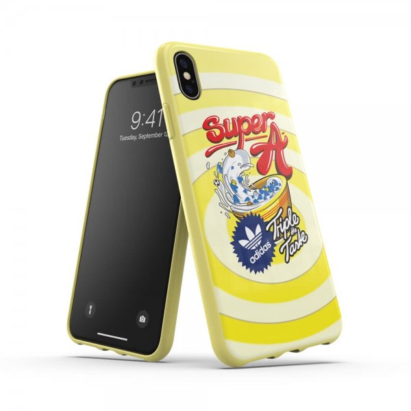 Adidas iPhone Xs Max Cover OR Moulded Case Bodega FW19 Shock Yellow