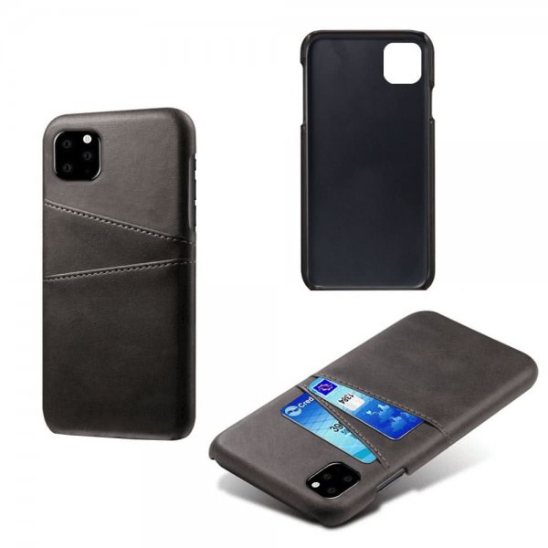 iPhone 11 Pro Cover med to Kortlommer Sort