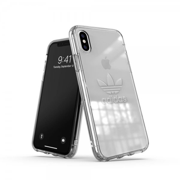 Adidas iPhone X/Xs Cover OR Robust Etui SS19 Klar