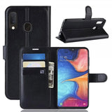 Samsung Galaxy A20E Etui Litchi Sort