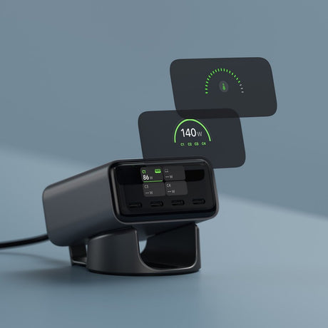 Satechi ChargeView 140W skrivebordslader Space Black