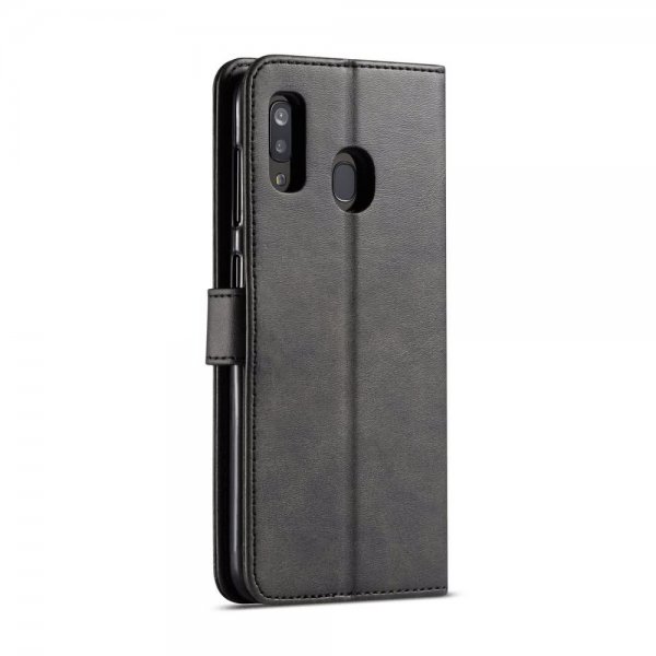 Lc.Imeeke Samsung Galaxy A20E Pung Etui Kortlomme Standfunktion Sort