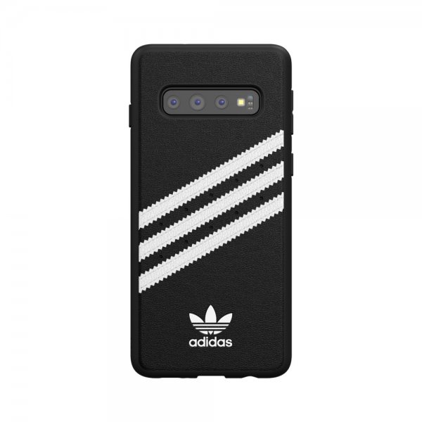 Adidas Samsung Galaxy S10 Cover OR Moulded Case PU SS19 Sort Hvid