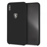 Ferrari iPhone Xs Max Skal Silikon Ferrari Logo Sort