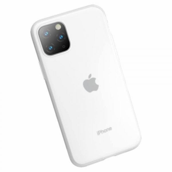 Baseus iPhone 11 Pro Max cover Jelly Liquid Silica Gel Hvid