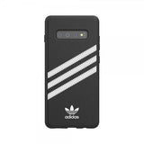 Adidas Samsung Galaxy S10 Plus Cover OR 3-Stripes Snap Case SS19 Sort Hvid