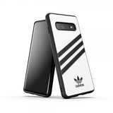 Adidas Samsung Galaxy S10 Cover OR Moulded Case PU SS19 Hvid Sort