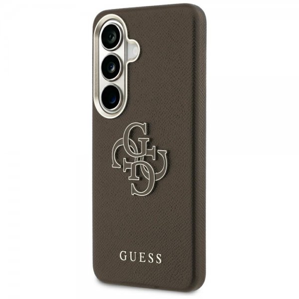 Guess Samsung Galaxy S26 Cover 4G Logo Grained Brun