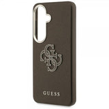 Guess Samsung Galaxy S26 Cover 4G Logo Grained Brun