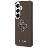 Guess Samsung Galaxy S26 Plus Cover 4G Logo Grained Brun