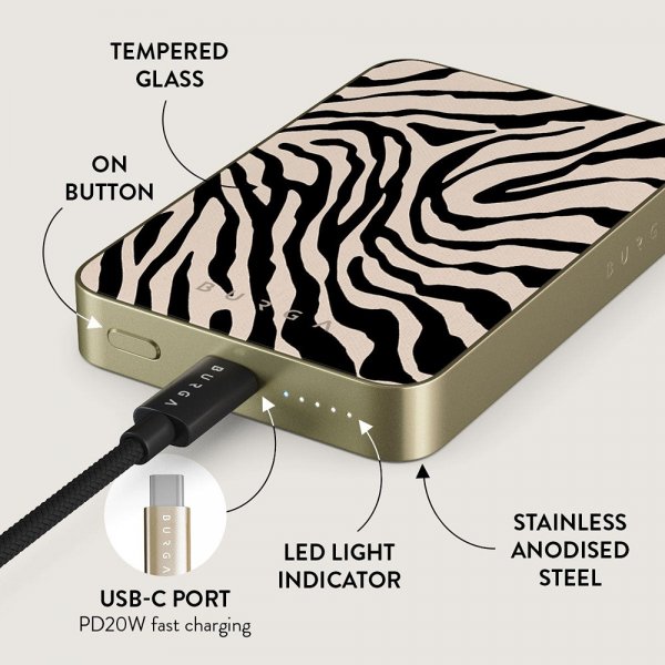 Burga Powerbank MagSafe 5000 mAh Imperial Guld