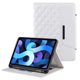 iPad 10.2 (gen 7/8/9) Cover Rhombusmønster Hvid