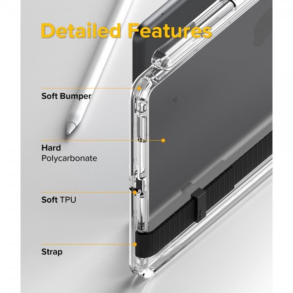 Ringke iPad 10.2 (gen. 7/8/9) Cover Fusion+ Strap Combo Lime Glow