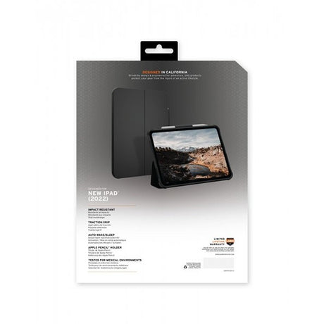 Urban Armor Gear (UAG) iPad 10.9 (gen 10)/iPad 11 (A16) Cover Plyo Folio Sort/Ice