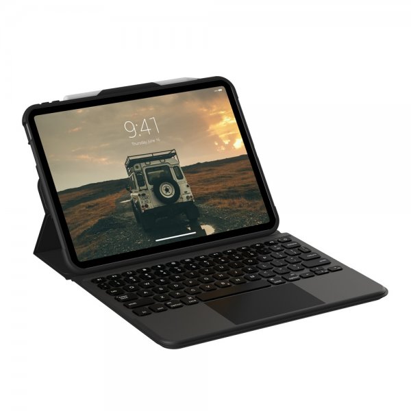 Urban Armor Gear (UAG) iPad 10.9 (10. generation)/iPad 11 (A16) Etui Robust Bluetooth-tastatur med touchpad Nordisk Sort