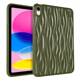 iPad 10.9 (gen 10)/iPad 11 (A16) Cover Bølgetekstur Grøn
